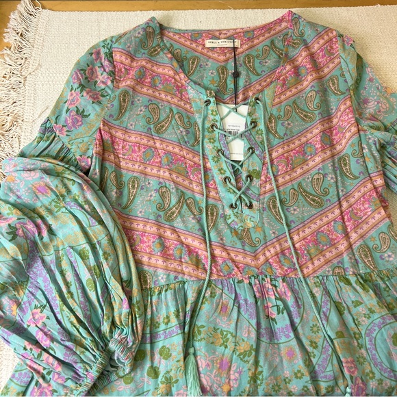 Spell & The Gypsy City Lights Sage Blouse - Picture 8 of 15